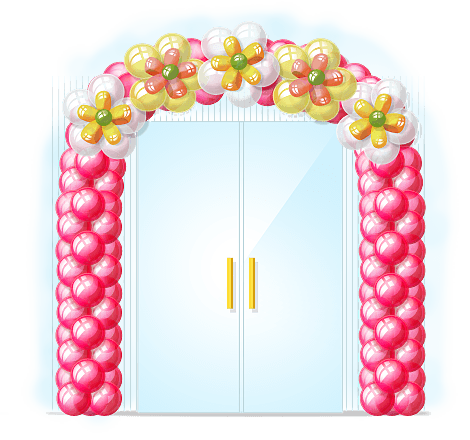 Арка с декором