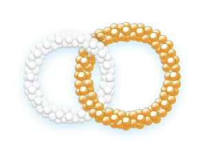 Кольца плетеные из шаров