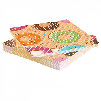 Салфетки Пончики уп/20 шт, 33 см (остаток 2 уп)