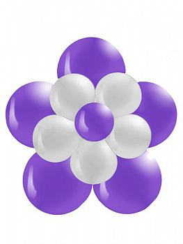 Цветок настенный фиолетовый