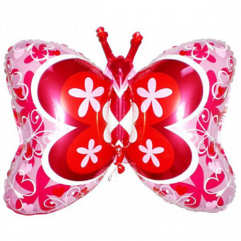 Бабочка розовая