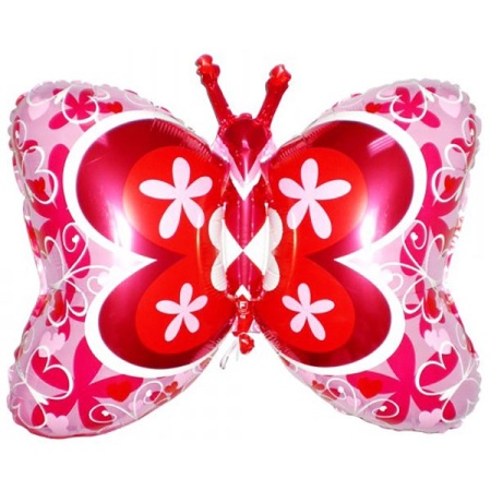 Бабочка розовая