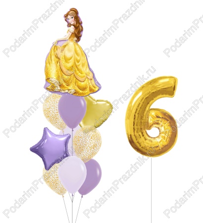 Принцесса Белль + любая цифра