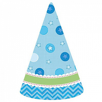 Колпачки нежные голубые для мальчика уп/6шт (остаток 2 уп)