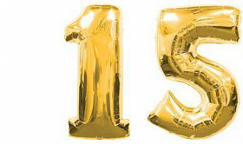 Цифры фольгированные (воздух)