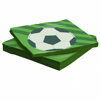 Салфетки Футбол уп/20 шт, 33 см (остаток 3 уп)
