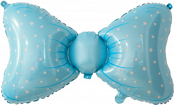 Бант голубой