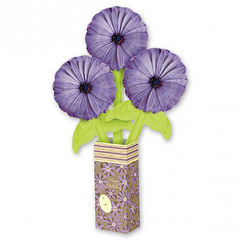 Букет маргариток 3 шт в вазе