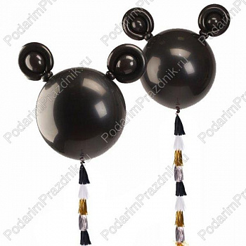 Большой шар Микки с тассел-гирляндой (цена за 1 шт)