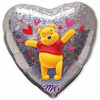 Винни-Пух и сердечки