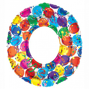 Цифра 0 Дизайнерская гелиевая