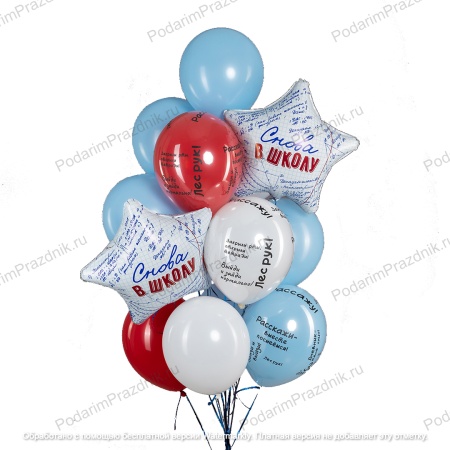 Комплект гелиевых шаров "Школьные цитаты"