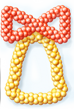 Колокольчик плетеный из шаров
