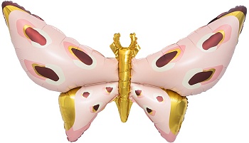 Бабочка розовая карнавальная