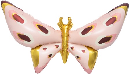 Бабочка розовая карнавальная