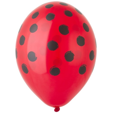 Чёрные точки на красном