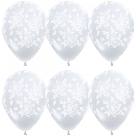 Элегантные розы (прозрачный шар) 40см