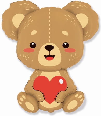 Плюшевый мишка с сердцем