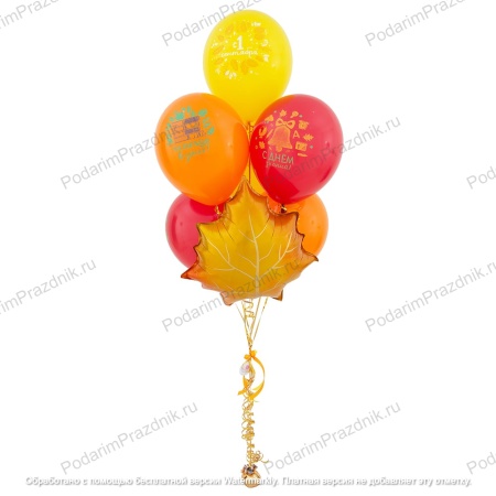 Комплект гелиевых шаров "День знаний"