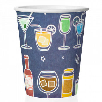 Стаканы Коктейльная вечеринка, 6 шт. бумаж. 250 мл