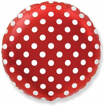 Круг красный с точками
