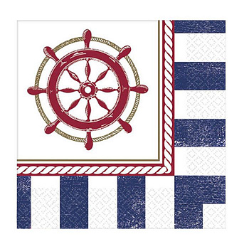 Салфетки Морская уп/16 шт, 25 см (остаток 1 уп)