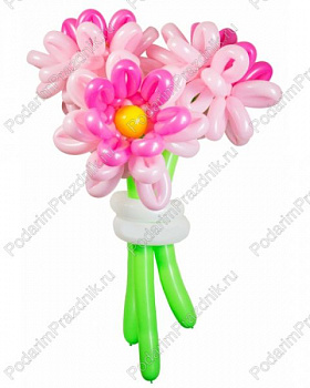 Объёмный шикарный букет "Хризантемы"