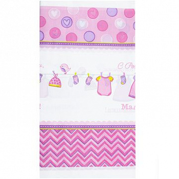 Скатерть п/э С Рождением, Малышка 140*260 см (остаток 3)