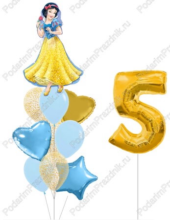 Принцесса Белоснежка + любая цифра