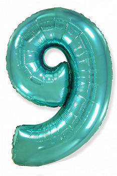 Цифра 9 "Тиффани" гелиевая