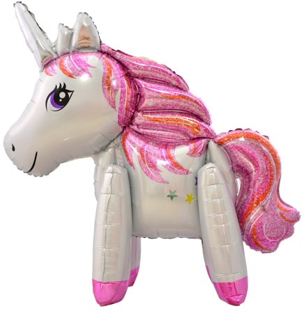 Розовый единорог 90 см