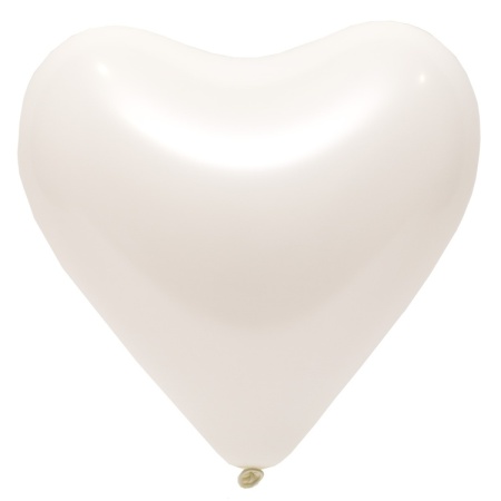 Сердце белое 30 см