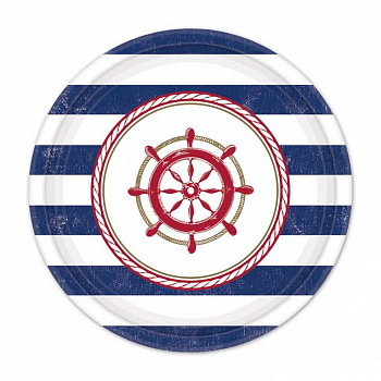 Тарелки Морская уп/6 шт, 18 см (остаток 1 уп)