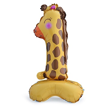 Цифра 1 Жираф на подставке 45см