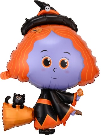 Ведьмочка на метле