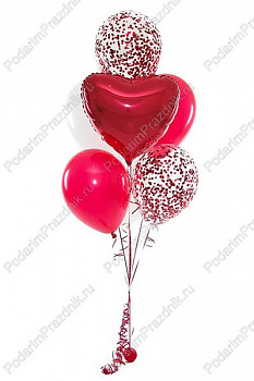 Связка Популярная Красное сердце