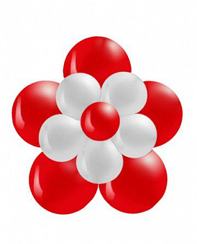 Цветок настенный красный