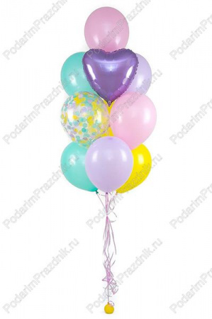 Связка Сиреневое сердце