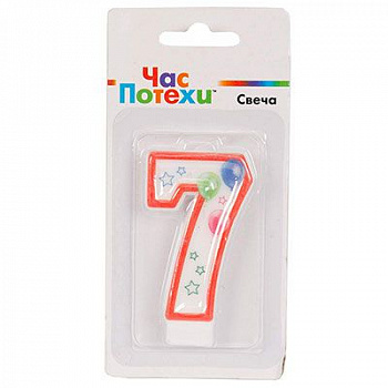 Свеча-цифра "7", Шары